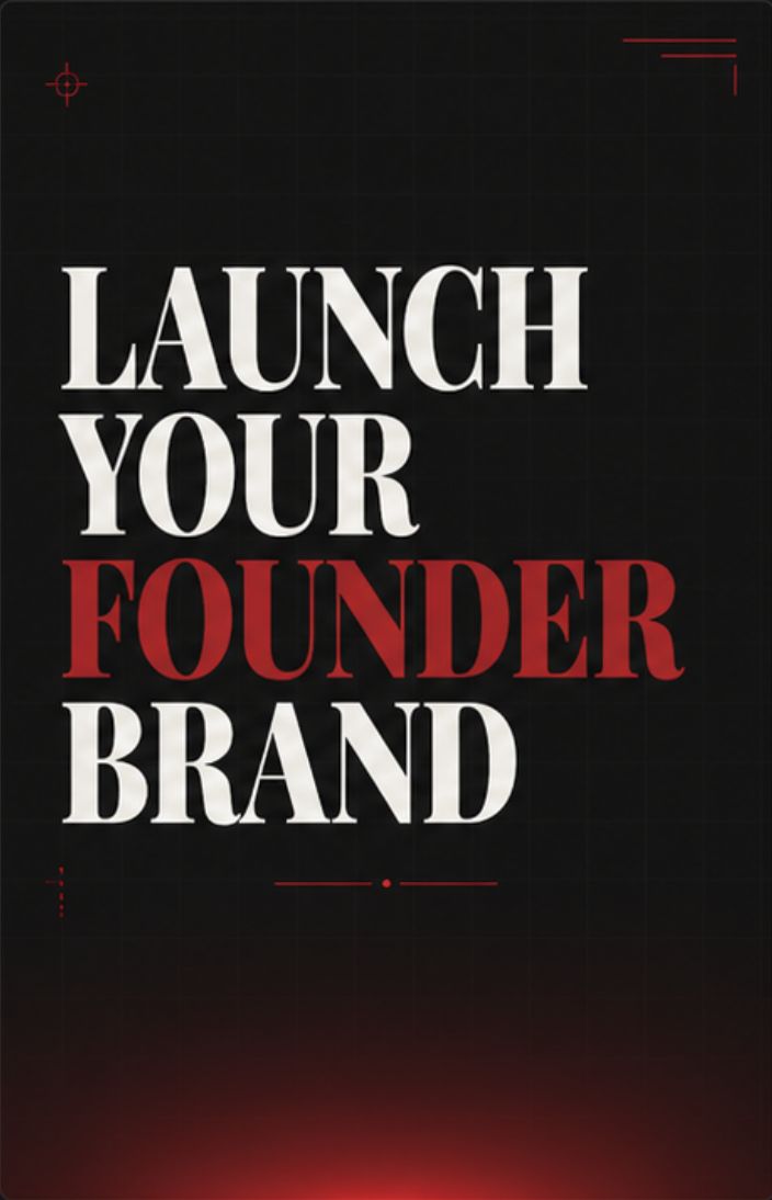 Launch Your Founder Brand — FounderLaunch poster
